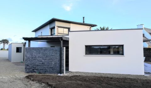 maison contemporaine extérieure entrée